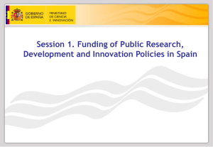 Session 1. Funding of Public Research,
