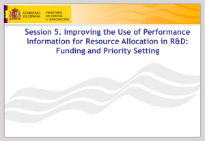 Session 5. Improving the Use of Performance Funding and Priority Setting