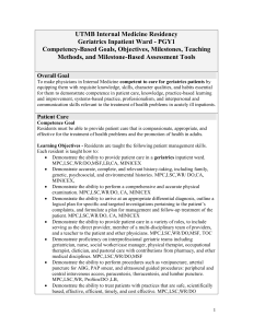 UTMB Internal Medicine Residency Geriatrics Inpatient Ward - PGY1