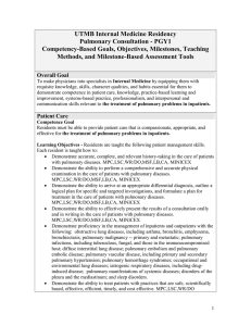 UTMB Internal Medicine Residency Pulmonary Consultation - PGY1