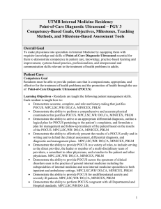 UTMB Internal Medicine Residency Point-of-Care Diagnostic Ultrasound – PGY 3