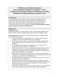 UTMB Internal Medicine Residency General Medicine Inpatient Consultation – PGY2