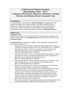UTMB Internal Medicine Residency Rheumatology Clinics – PGY3