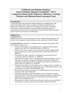UTMB Internal Medicine Residency General Medicine Inpatient Consultation – PGY3