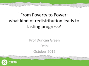 From Poverty to Power: what kind of redistribution leads to lasting progress?