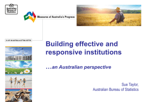 Building effective and responsive institutions … an Australian perspective
