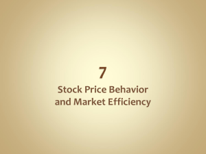 Stock Price Behavior and Market Efficiency