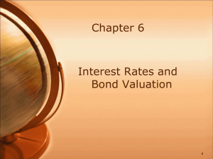 Chapter 6 Interest Rates and Bond Valuation 0