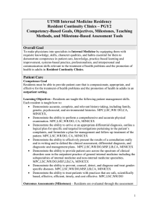 UTMB Internal Medicine Residency Resident Continuity Clinics – PGY2