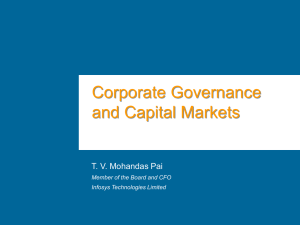 Corporate Governance and Capital Markets T. V. Mohandas Pai
