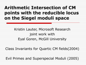 Arithmetic Intersection of CM points with the reducible locus