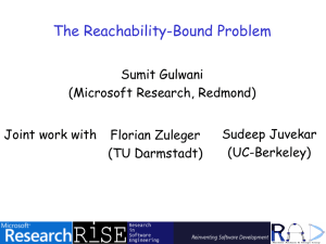 The Reachability-Bound Problem