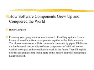  How Software Components Grew Up and Conquered the World