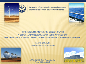 THE MEDITERRANEAN SOLAR PLAN: