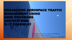 ORGANIZING AEROSPACE TRAFFIC MANAGEMENT USING ANSP PROGRAMS AND SYSTEMS: