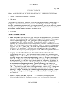 UNCLASSIFIED May 2009 INFORMATION PAPER