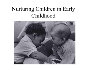 Nurturing Children in Early Childhood