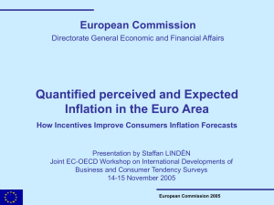 Quantified perceived and Expected Inflation in the Euro Area European Commission