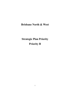 Brisbane North &amp; West Strategic Plan Priority Priority B