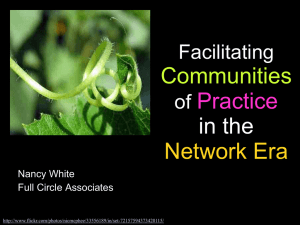 Communities Practice in the Network Era