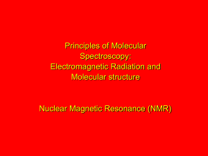 Principles of Molecular Spectroscopy: Electromagnetic Radiation and Molecular structure