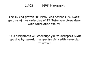 C1403 NMR Homework