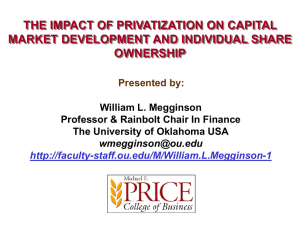 THE IMPACT OF PRIVATIZATION ON CAPITAL MARKET DEVELOPMENT AND INDIVIDUAL SHARE OWNERSHIP