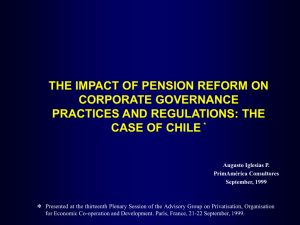 THE IMPACT OF PENSION REFORM ON CORPORATE GOVERNANCE PRACTICES AND REGULATIONS: THE