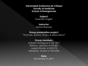 Universidad Autónoma de Chiriquí Faculty of medicine School of Emergencias Subject: