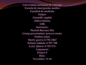 Universidad autónoma de Chiriquí Escuela de emergencias medica Facultad de medicina Subjet: