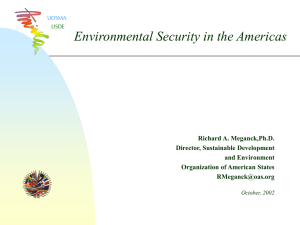 Environmental Security in the Americas UDSMA USDE