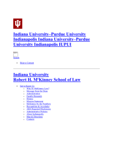 Indiana University–Purdue University Indianapolis Indiana University–Purdue University Indianapolis IUPUI