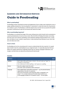 Guide to Proofreading L I S