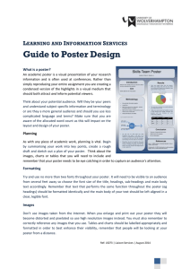 Guide to Poster Design L I S