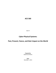ACS 560 Cyber-Physical Systems: