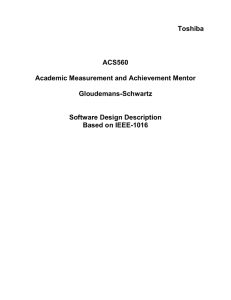 Toshiba ACS560  Academic Measurement and Achievement Mentor