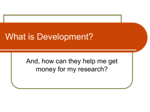 What is Development? And, how can they help me get