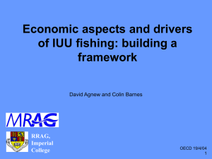 Economic aspects and drivers of IUU fishing: building a framework RRAG,