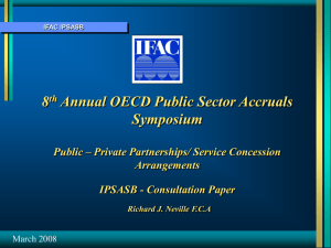 8 Annual OECD Public Sector Accruals Symposium Public – Private Partnerships/ Service Concession