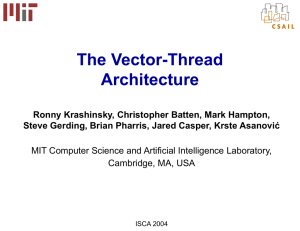 The Vector-Thread Architecture