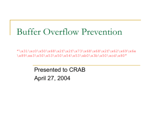 Buffer Overflow Prevention