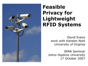 Feasible Privacy for Lightweight RFID Systems