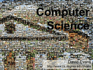 Computer Science David Evans