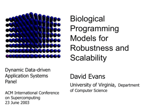 Biological Programming Models for Robustness and