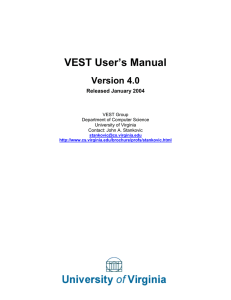 VEST User’s Manual Version 4.0
