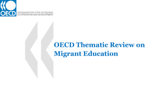 OECD Thematic Review on Migrant Education