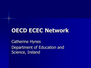 OECD ECEC Network Catherine Hynes Department of Education and Science, Ireland