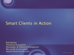 Smart Clients in Action