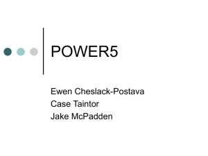 POWER5 Ewen Cheslack-Postava Case Taintor Jake McPadden