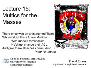 Lecture 15: Multics for the Masses